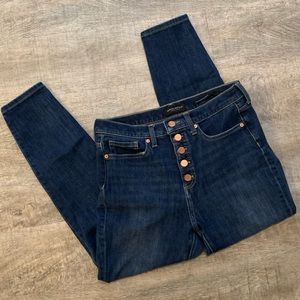 WORN ONCE Banana Republic Button Fly Skinny Jeans